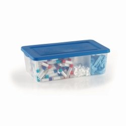 Storage container Tubby®, PP, with lid and divider | Dimensions (W x D x H) mm : 330 x 200 x 115